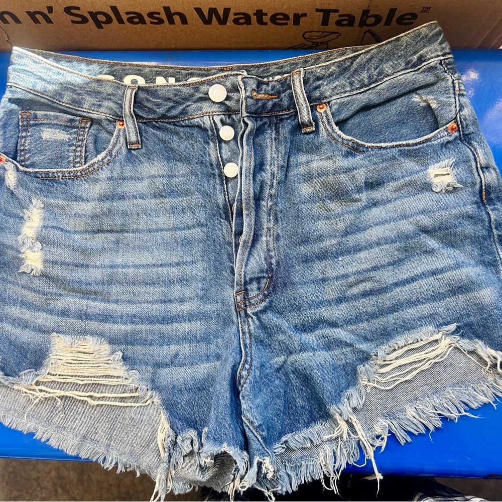 Women's Distressed Denim Shorts